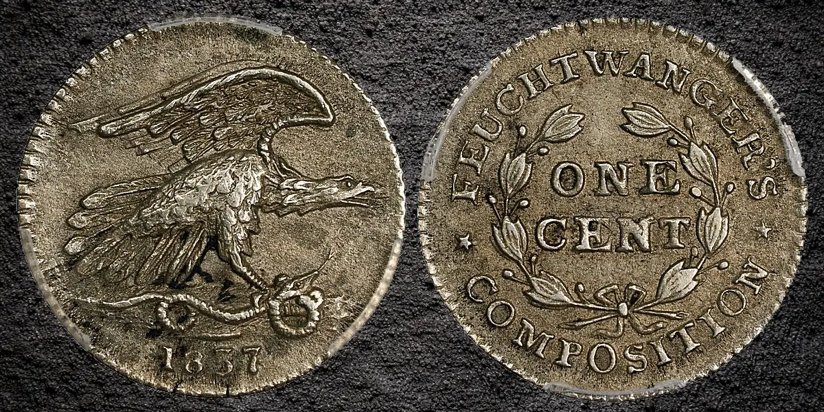 1837 Feuchtwanger Cent: Мала монета, що могла змінити США