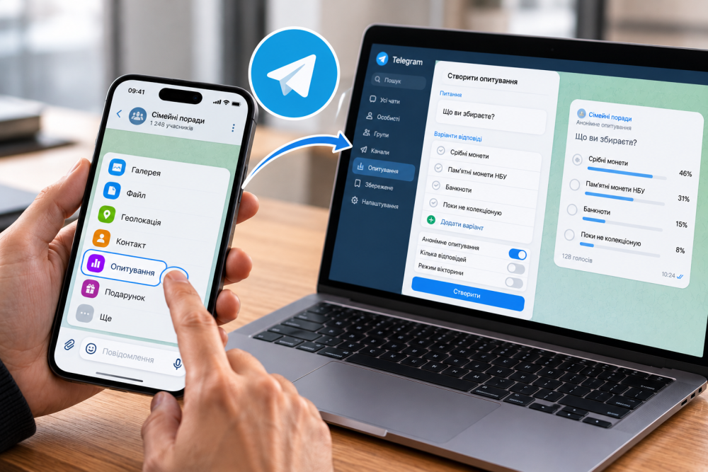 Як зробити опитування в Telegram: у групі й каналі, на телефоні та комп’ютері